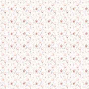 Rosa blomster og blade