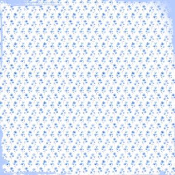 Lysblå med sommerfugle og blomster