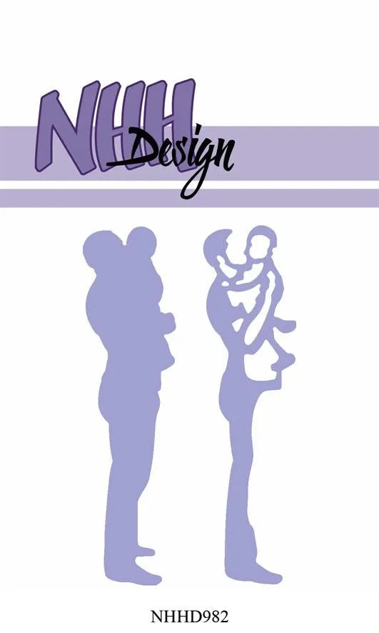 NHH Design die NHHD982 “Layered Dies – Man with Baby”