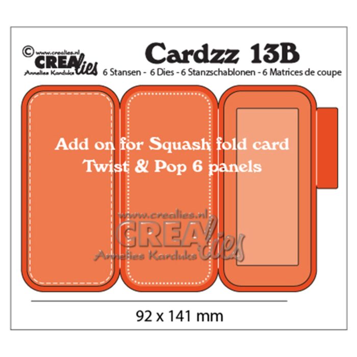 Crealies Die – CLCZ13B – “Add on for Squash Card: Twist & Pop”