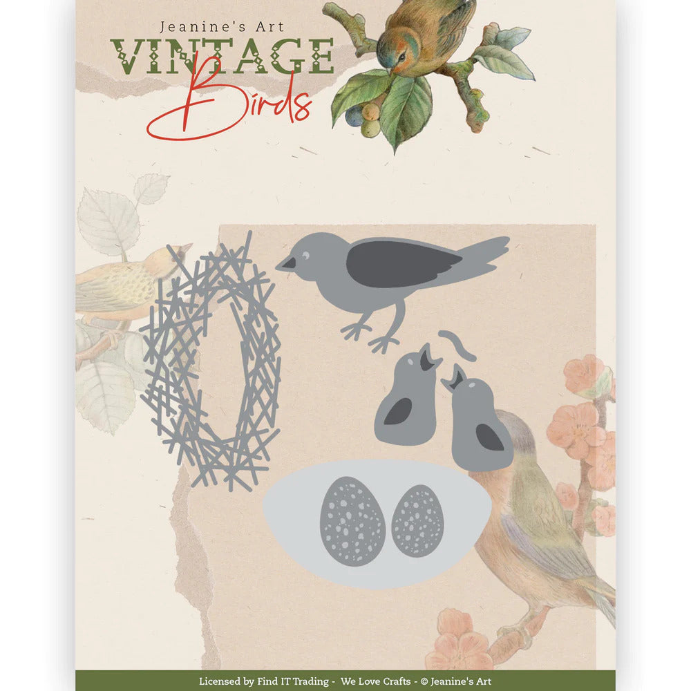 Jeanine`s Art Vintage birds nest