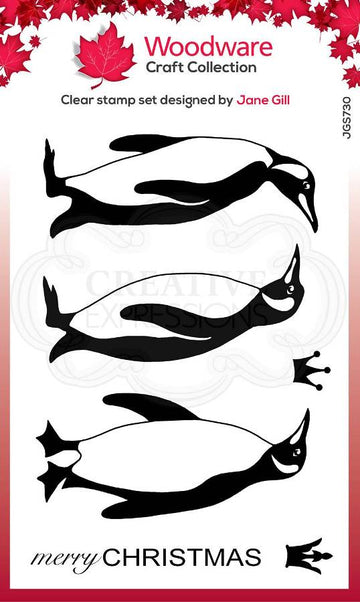 Woodware clear stamp pingviner