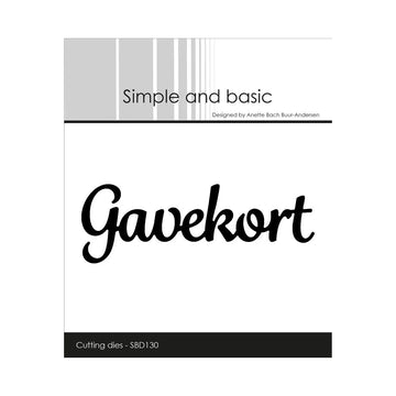 Simple and Basic - SBD130 - Gavekort