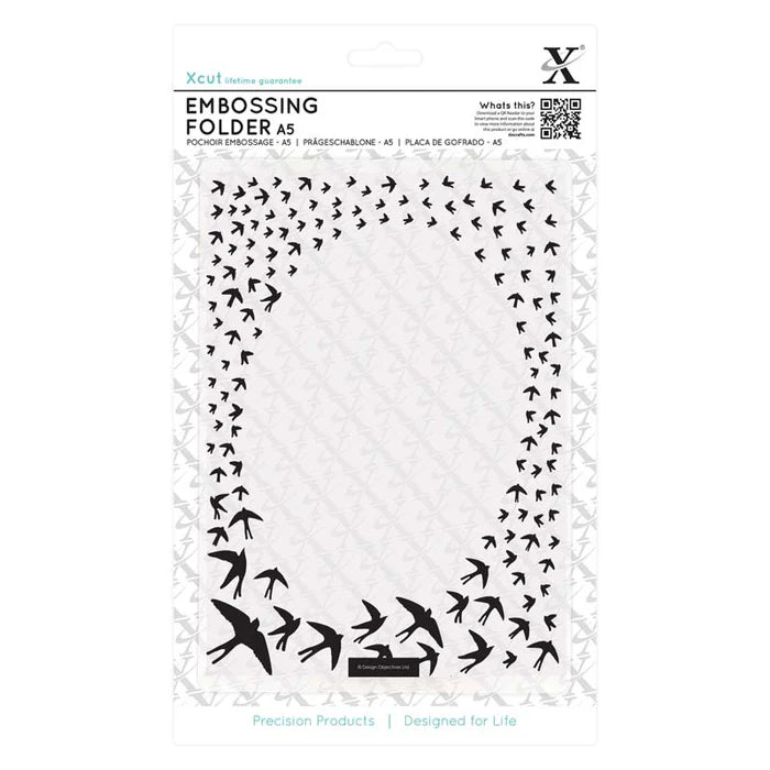 Xcut A5 Embossing Folder - svaler