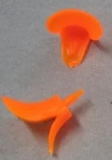 Ande næb, orange, 3 stk, 5x6cm