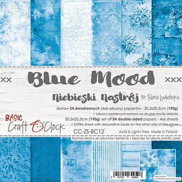 Papir pakke 20 x 20cm Blue Mood