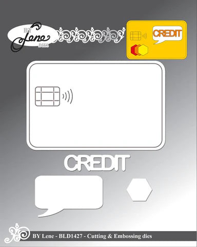 BY LENE DIES "Credit Card" BLD1427 kredit kort