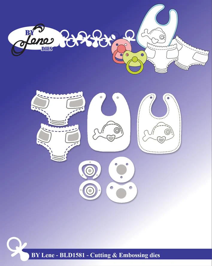 BY Lene Dies "Baby Stuff" Baby ting bl.a sut og hagesmæk