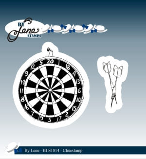 By Lene stempel Dartboard & Arrows