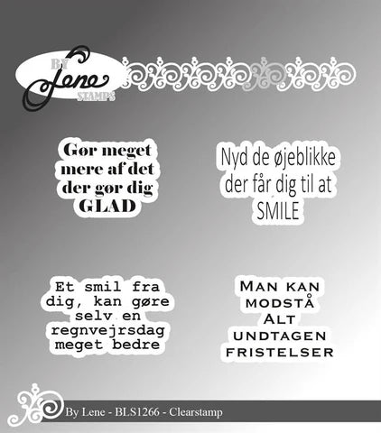 BY Lene Clearstamp "Danske tekster"