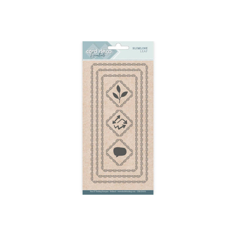 Card Deco Essentials - Slimline Leaf - CDECD0101