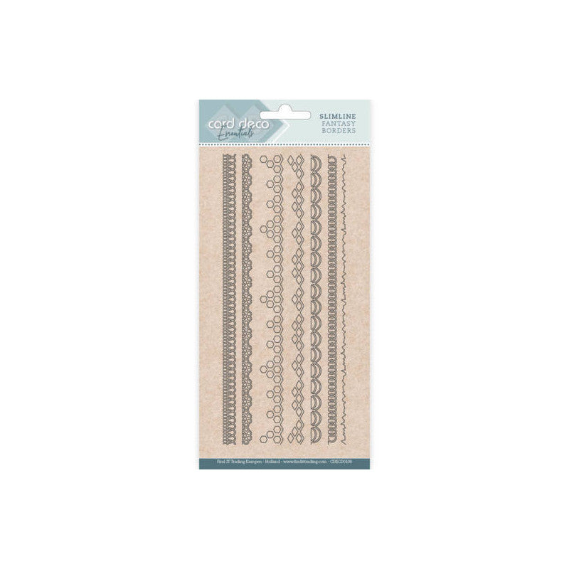 Card Deco Essentials - Slimline Fantasy Borders - CDECD0108