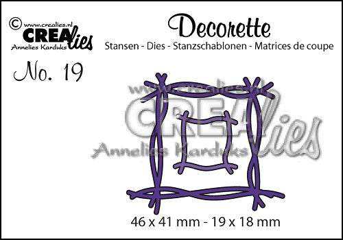 Decorette stans no. 19 kviste i firkant.