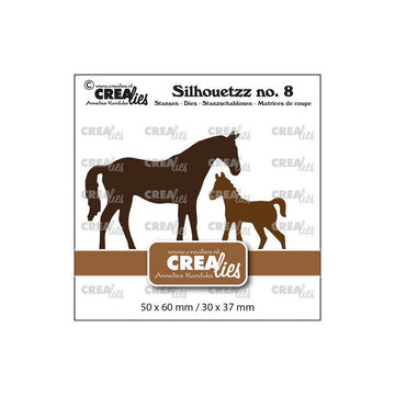 CREAlies - Silhouetzz No. 8 - Mare And Foal - Hest og føl
