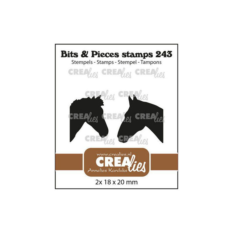 CREAlies - Clearstamp - Bits & Pieces - Horse Heads Silhouettes