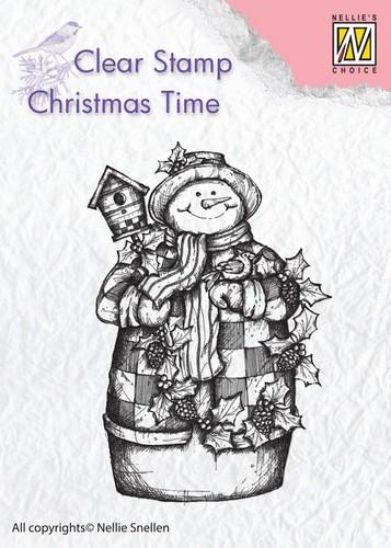Nellies choice clear stamp snemand