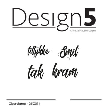Design5 - Stempel - Små Tekster - D5C014
