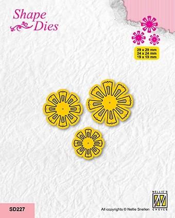 Die  Set of 3 flowers