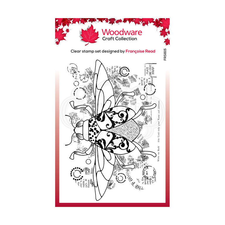 Woodware clear stamp Dansende bi