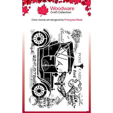 Woodware - Clear Stamp - Vintage bil - FRS840