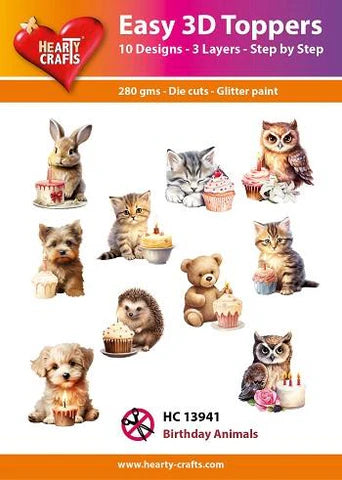 7513941 Easy 3D Toppers "Birthday Animals" HC13941