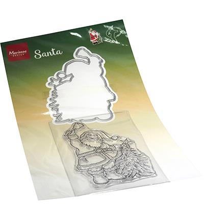 Marianne Design Clearstamp + die "Hetty's Santa" HT1669