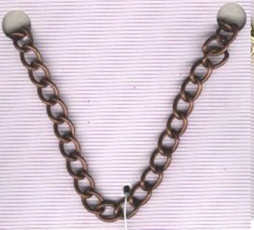 Kæde antik kobber 1 m ca 3mm