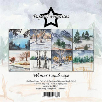 Designpapir  Winter Landscape