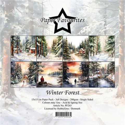 Designpapir  Winter Forest