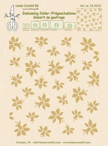 Leane Creatief Embossing Folder Nacisser 35.0232