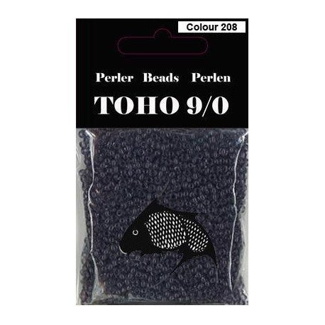 TOHO perler 9/0 farvenr. 208 mørk lilla transparent. 40g