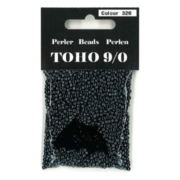 TOHO perler 9/0 farvenr. 326 koksgrå perlemor. 40g