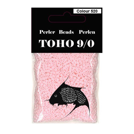 TOHO perler 9/0 farvenr. 520 lyserød perlemor. 40g