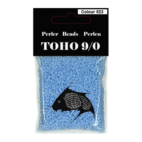 TOHO perler 9/0 farvenr. 523 lys blå perlemor. 40g