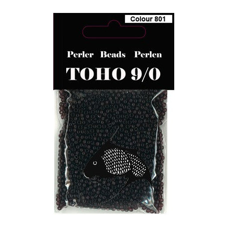 TOHO perler 9/0 farvenr 801A mørk lilla transparent 40g
