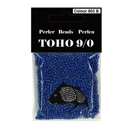 TOHO perler 9/0 farvenr 803B blå transparent 40g