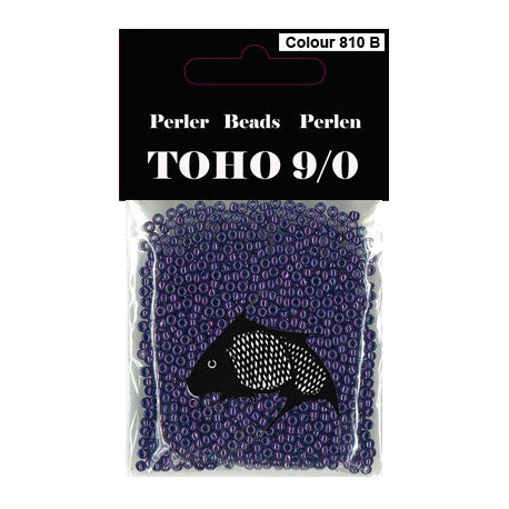 TOHO perler 9/0 farvenr 810B mørk lilla metal 20g