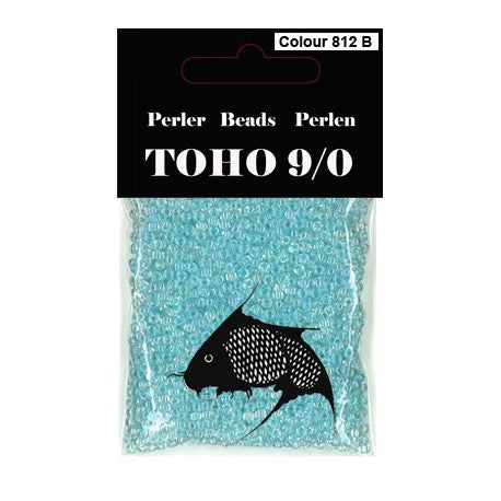 TOHO perler 9/0 farvenr 812B lys blågrøn transparent 40g