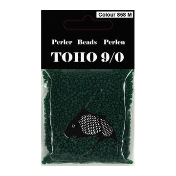 TOHO perler 9/0 farvenr 858M mørke grøn mat 40g