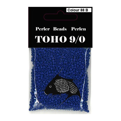 TOHO perler 9,0 Farvenr. 88B mørk blå gennem farvet 40g UDSOLGT