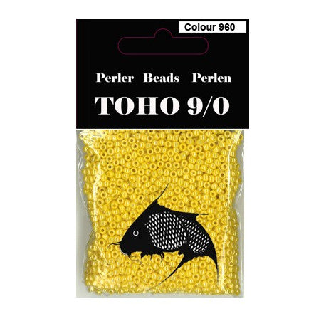 TOHO perler 9/0 farvenr 960 gul perlemor 40g