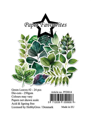 Paper Favourites Die-Cuts "Green Leaves #2" PFD014