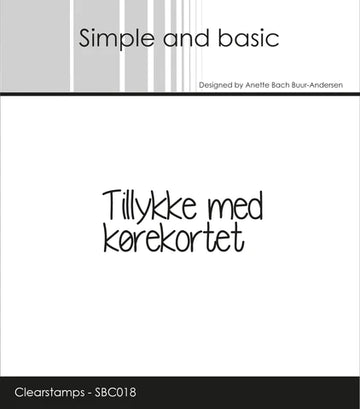 SIMPLE AND BASIC STEMPEL “DANSK TEKST” SBC018