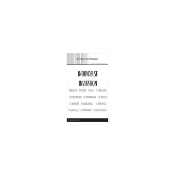 Simple and Basic Stempel SBC111 med danske tekster