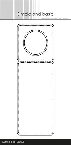 Simple and Basic die "Pierced Bottle Label" SBD008