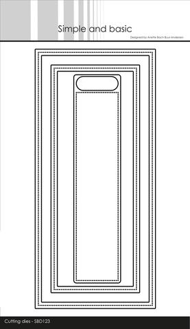 SBD123 Simple and Basic die, Slim Card Frames