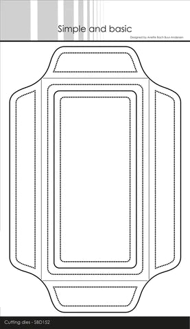 Simple and Basic die "Mini Slimcard Envelope"  mini slimkort kuvert