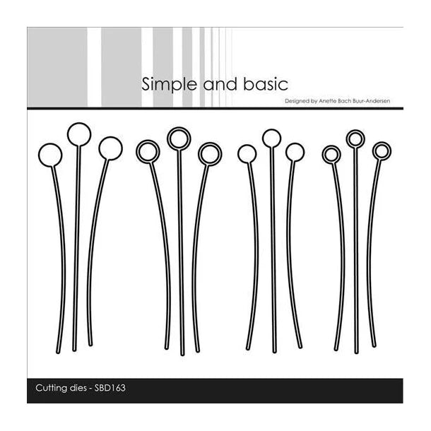 Simple and Basic die "Decorative Dot Branches" Grene m. Prikker