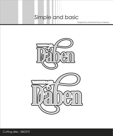 Simple and Basic die "Tillykke med Dåben" SBD272