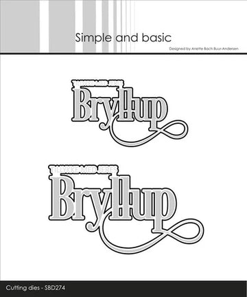 Simple and Basic die "Tillykke med jeres Bryllup" SBD274